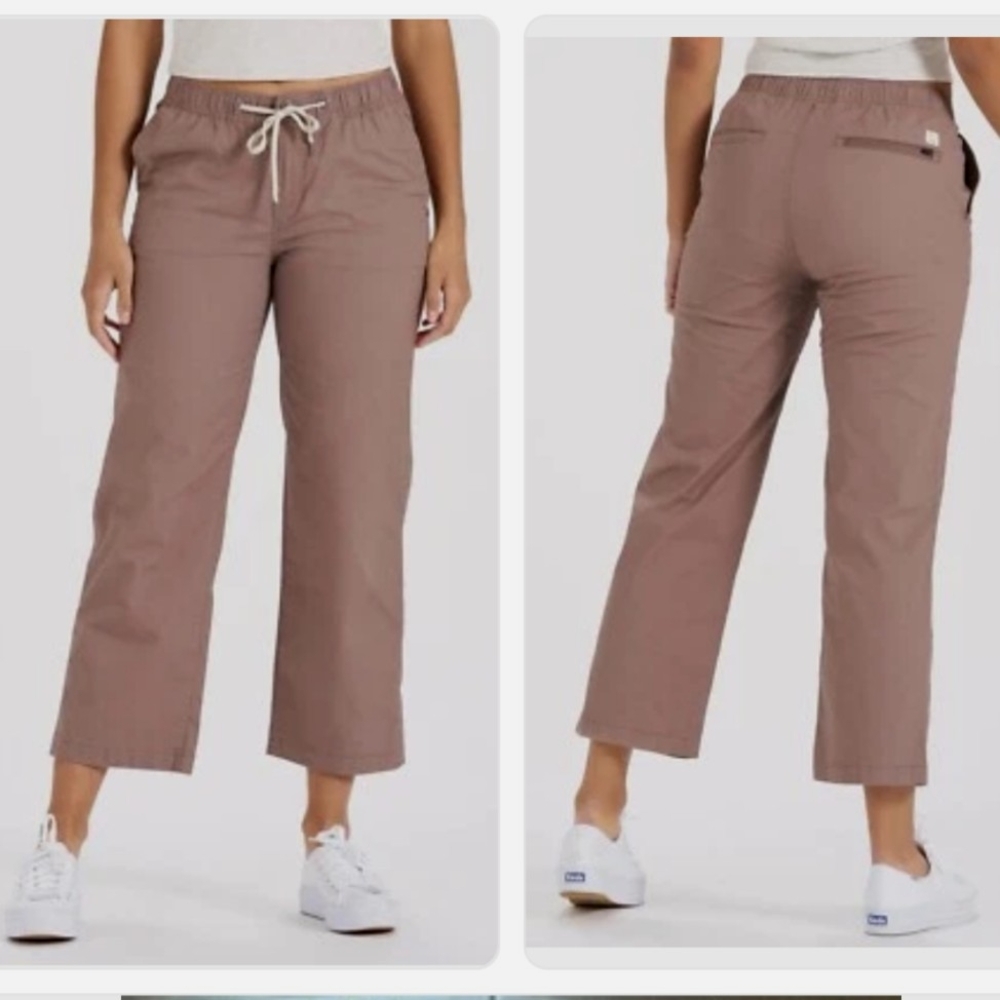 Vuori Performance Ripstop DuraTerra Wide Leg Pants Hazel S